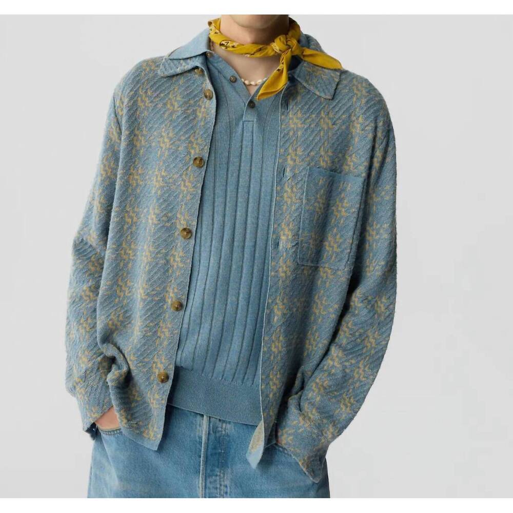 NEW GUEST IN RESIDENCE plaid work shirt in sail combo